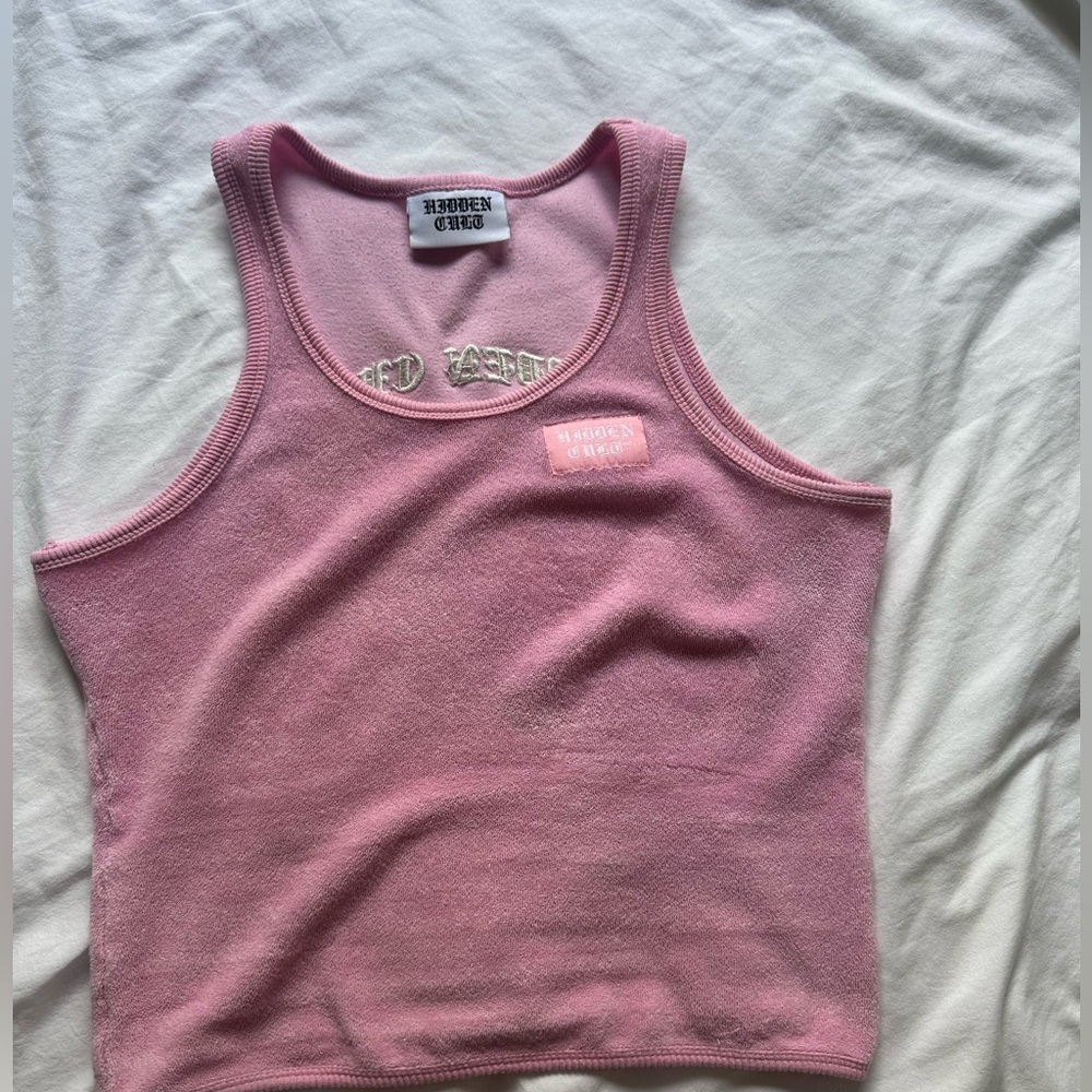 Hidden cult terry cloth tank size xs